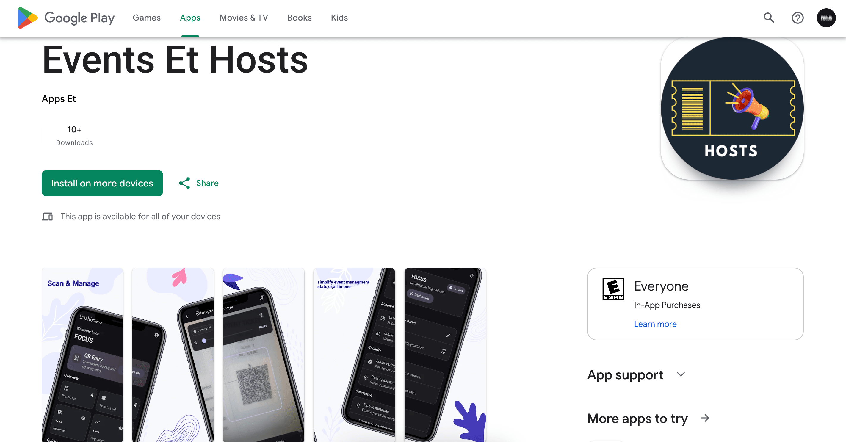 Events Et Hosts